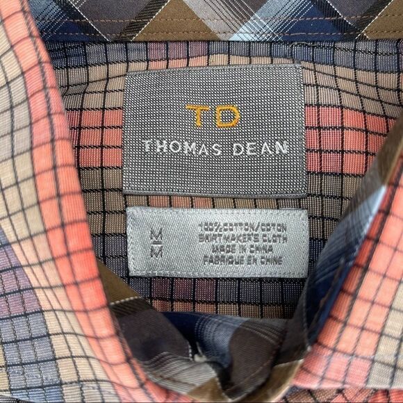 Medium Thomas Dean Salmon-Blue-Green LS - Picture 4 of 4